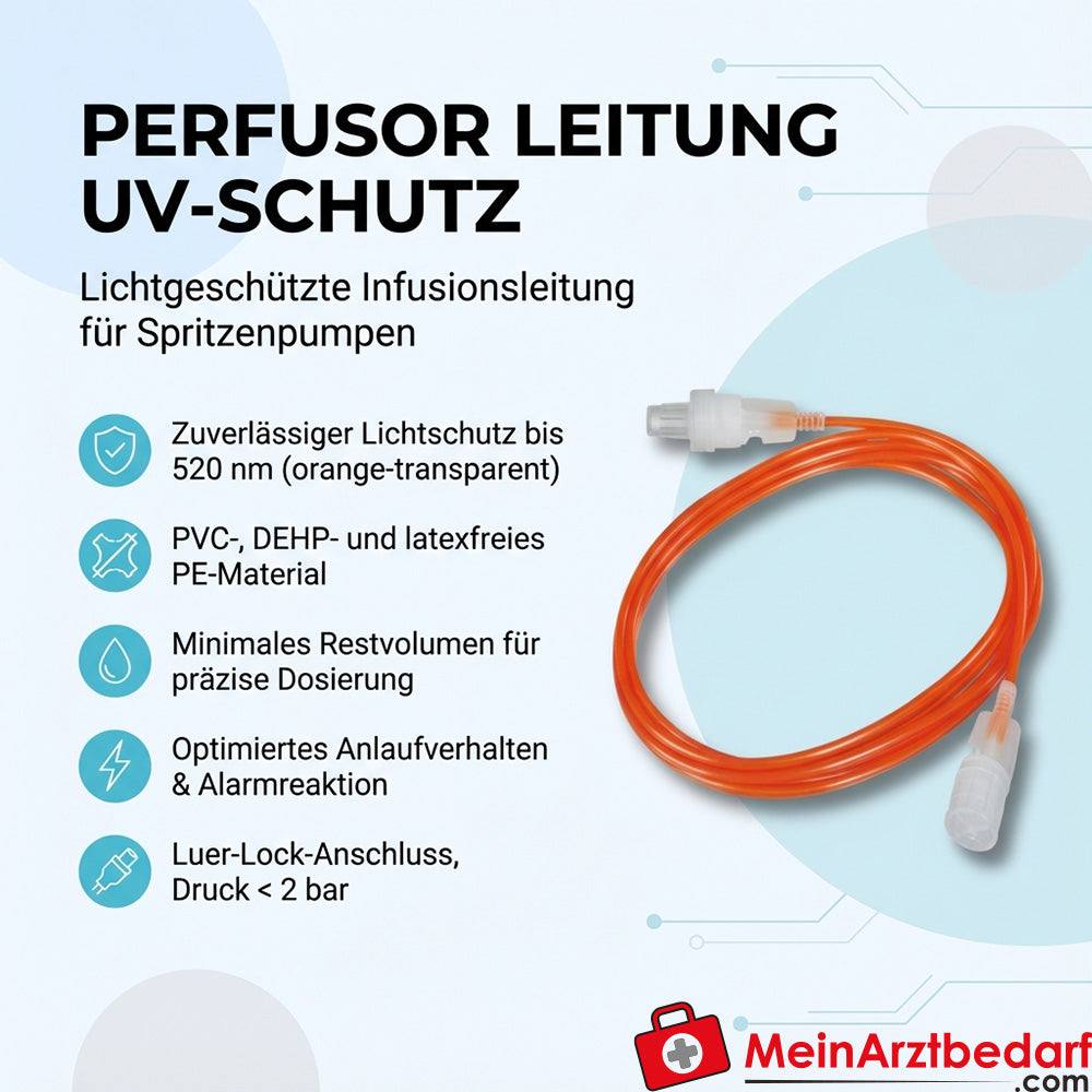 B. Braun Perfusor Leitung UV-Schutz PE Luer-Lock 150/200 cm orange