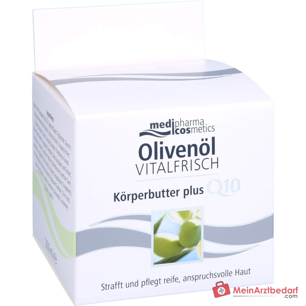 Medipharma Cosmetics Manteca Corporal Olivenöl Vitalfrisch plus Q10, 200 ml
