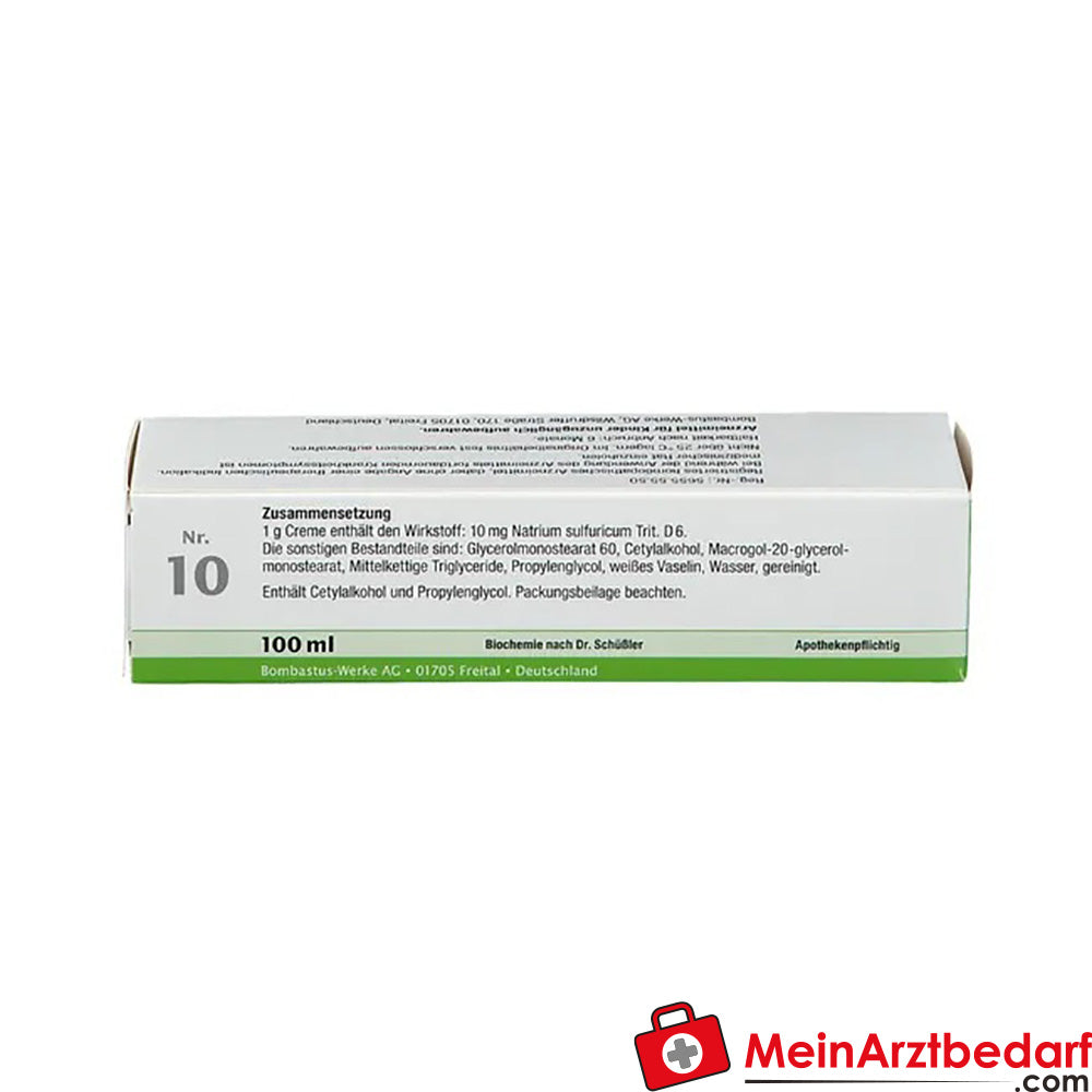 Bombastus Biochemie 10 Natrium sulfuricum D 6 Creme.