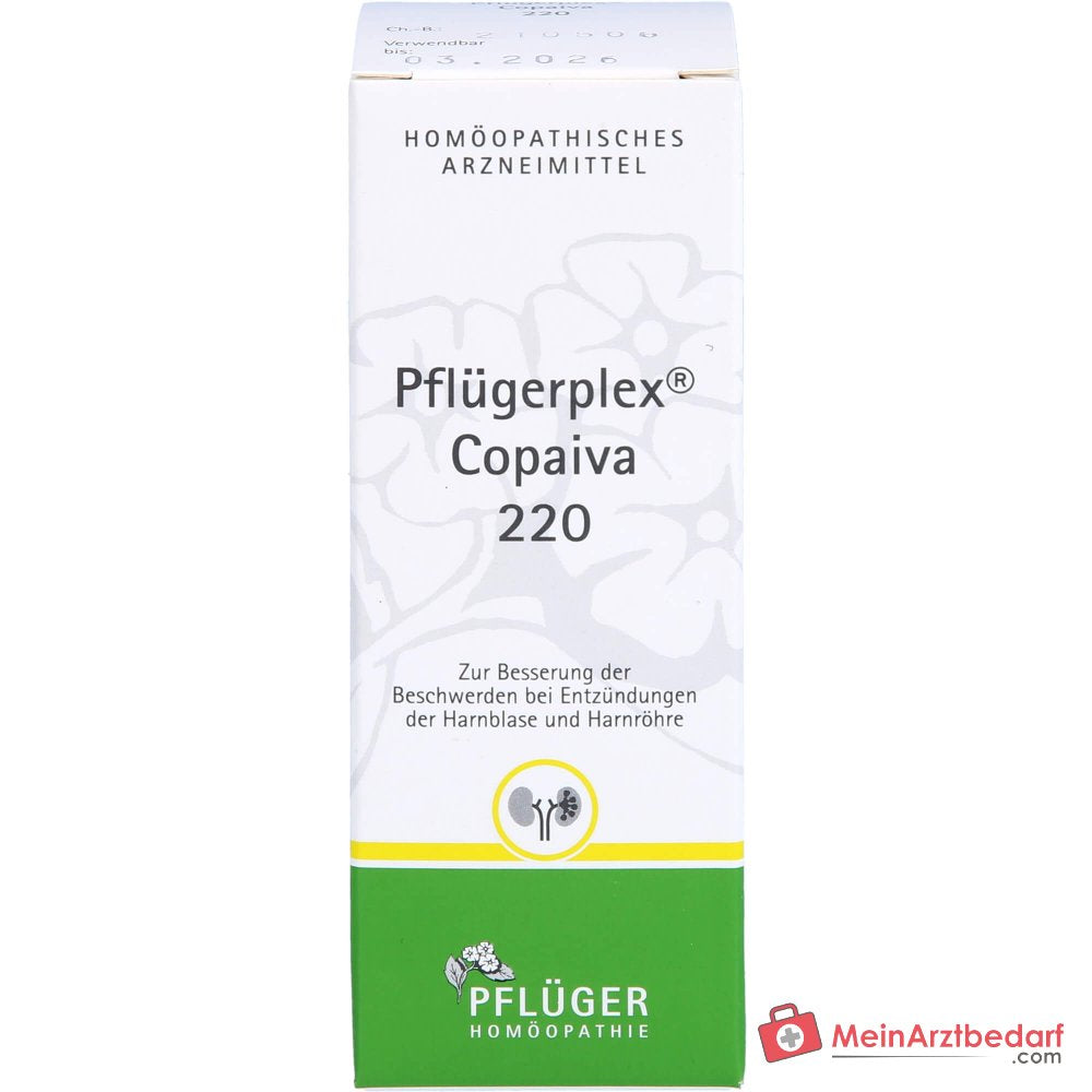 Pflügerplex Copaiva 220 kropli lek homeopatyczny z Apis mellifica i Lycopodium clavatum