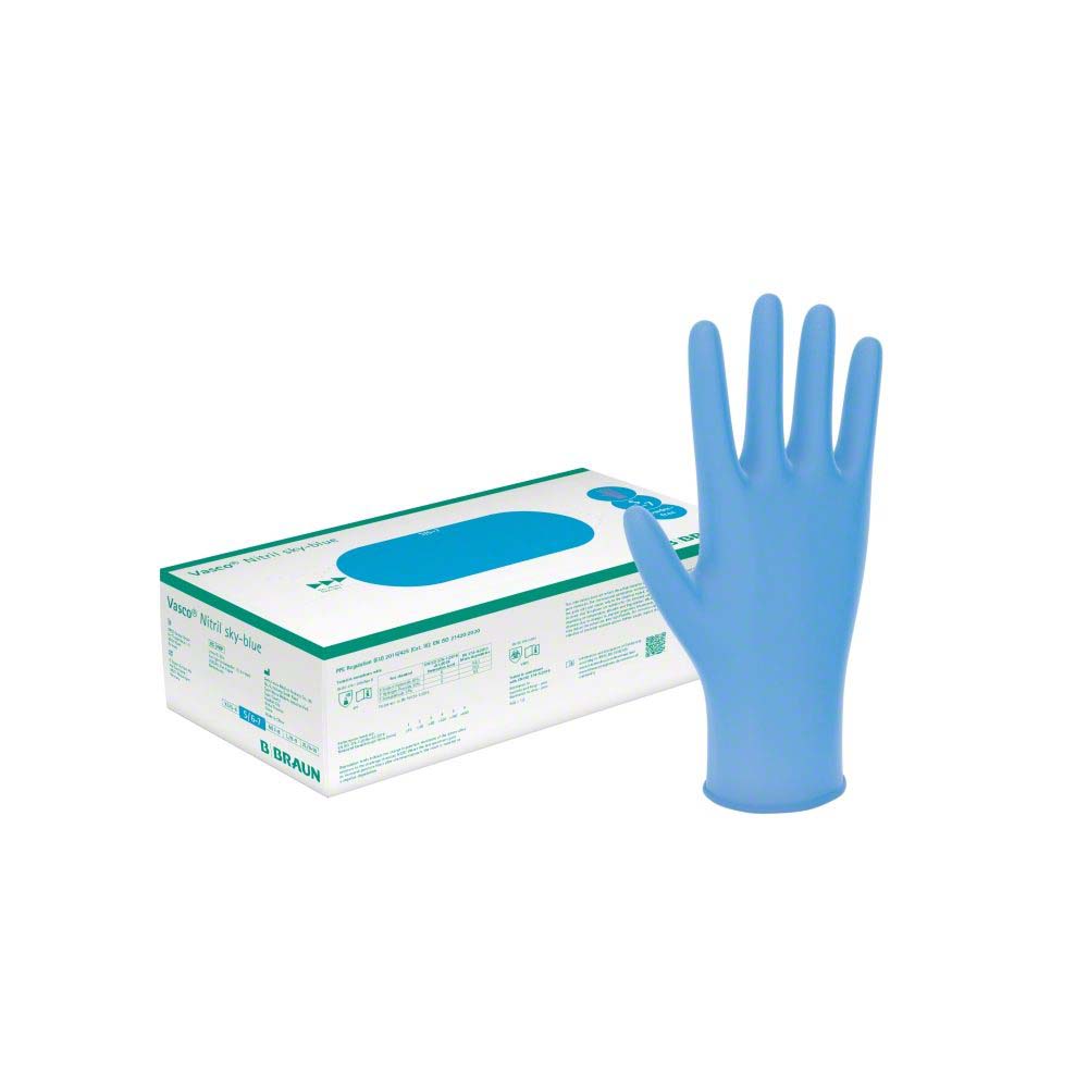 B. Braun Vasco Nitril sky-blue, 150 Stk.