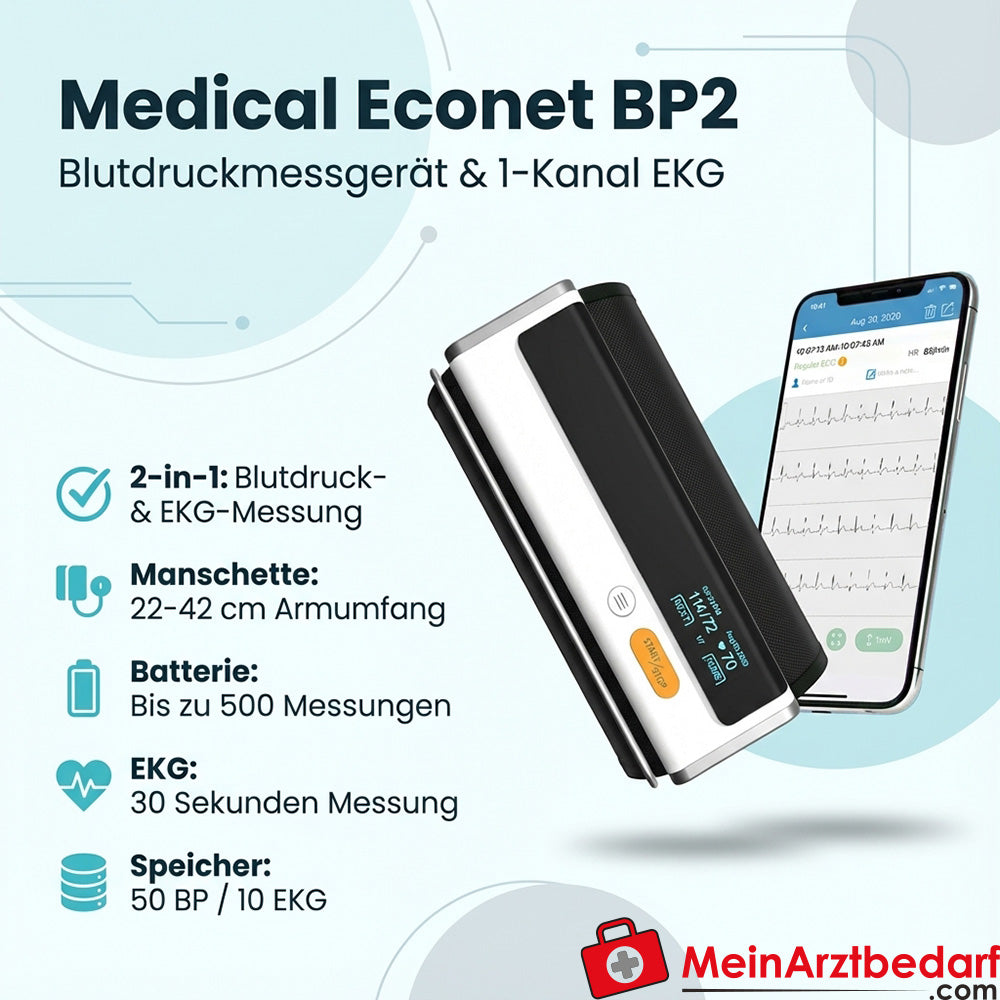 BP2 Tensiomètre avec ECG intégré à 1 canal