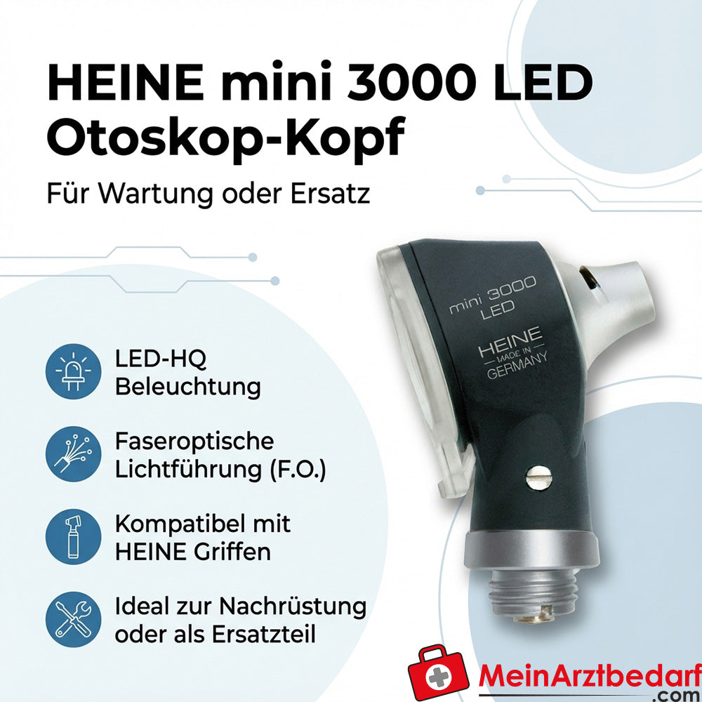 HEINE mini 3000 LED Otoskop-Kopf 2,5 V