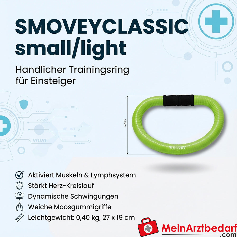 smovey CLASSIC Small/Light Anneau d'entraînement paire 27 x 19 cm, 0,40 kg par anneau