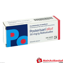 Posterisan akut 50mg/g Rektalsalbe.