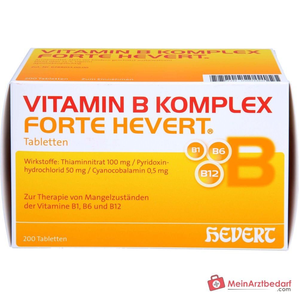 Forte Hevert Complexe de Vitamine B, 200 pièces