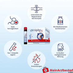 CH-Alpha PLUS Gelenk Kollagen Trinkampullen|für gesunde Gelenke und Knorpel, 30 St..