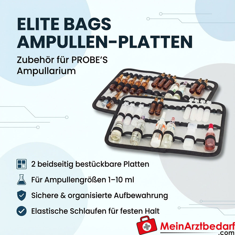 Elite Bags PROBE'S thermo-geïsoleerde ampullenhouder, rood, ruimte voor 158 ampullen