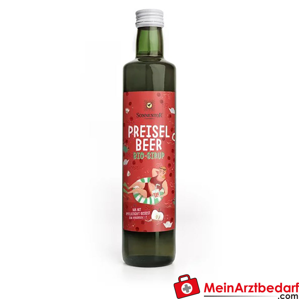 Sonnentor Bio Preiselbeer Sirup.