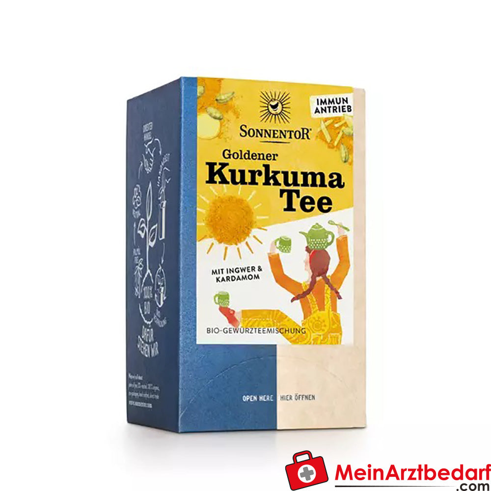 Sonnentor Bio Goldener Kurkuma Tee.