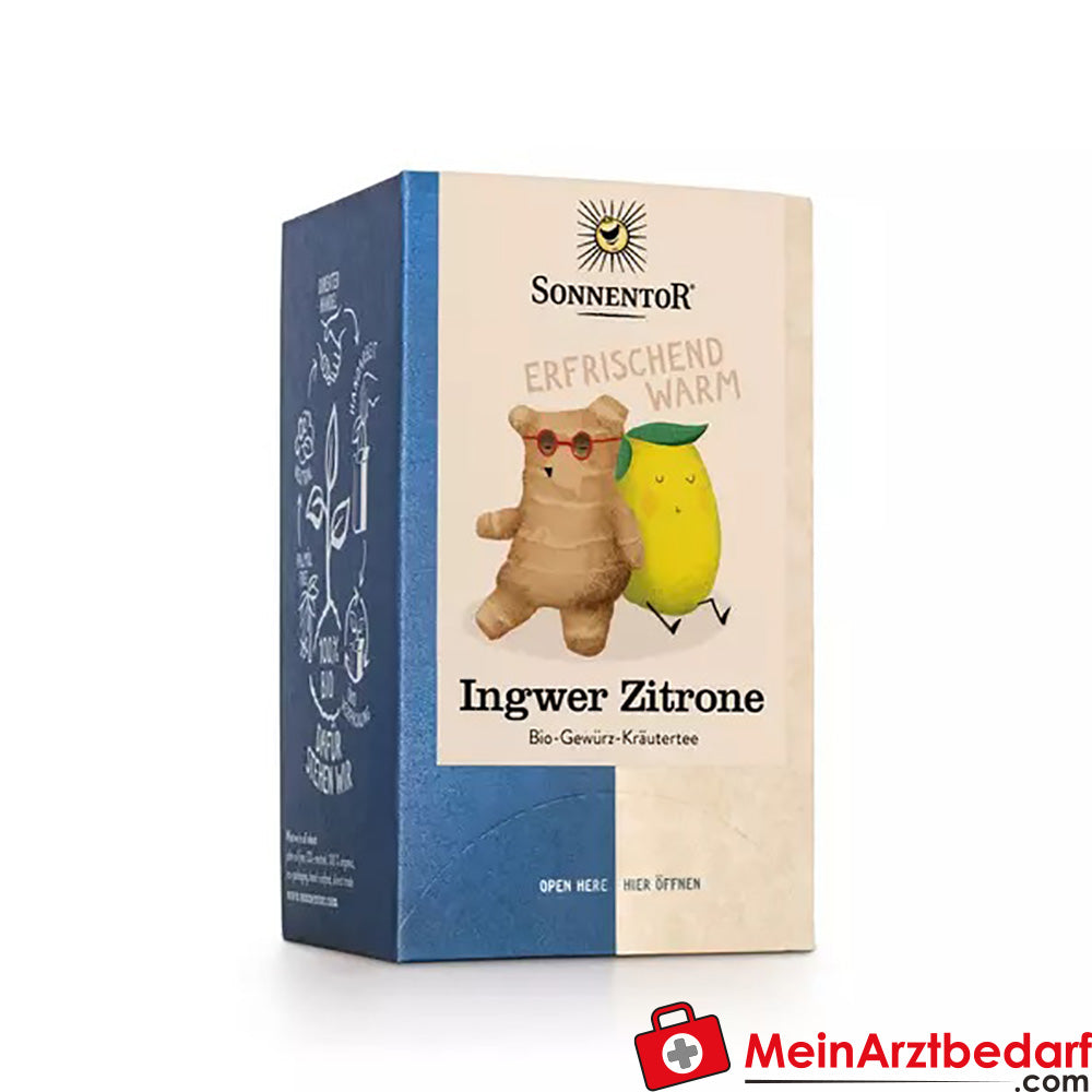 Sonnentor Bio Ingwer Zitrone Tee.