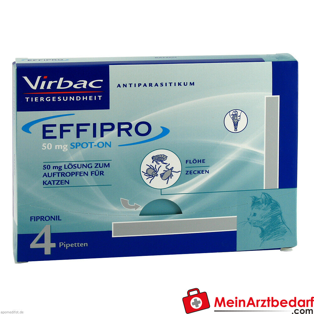 Effipro 50mg vet per gatti, 4 pz