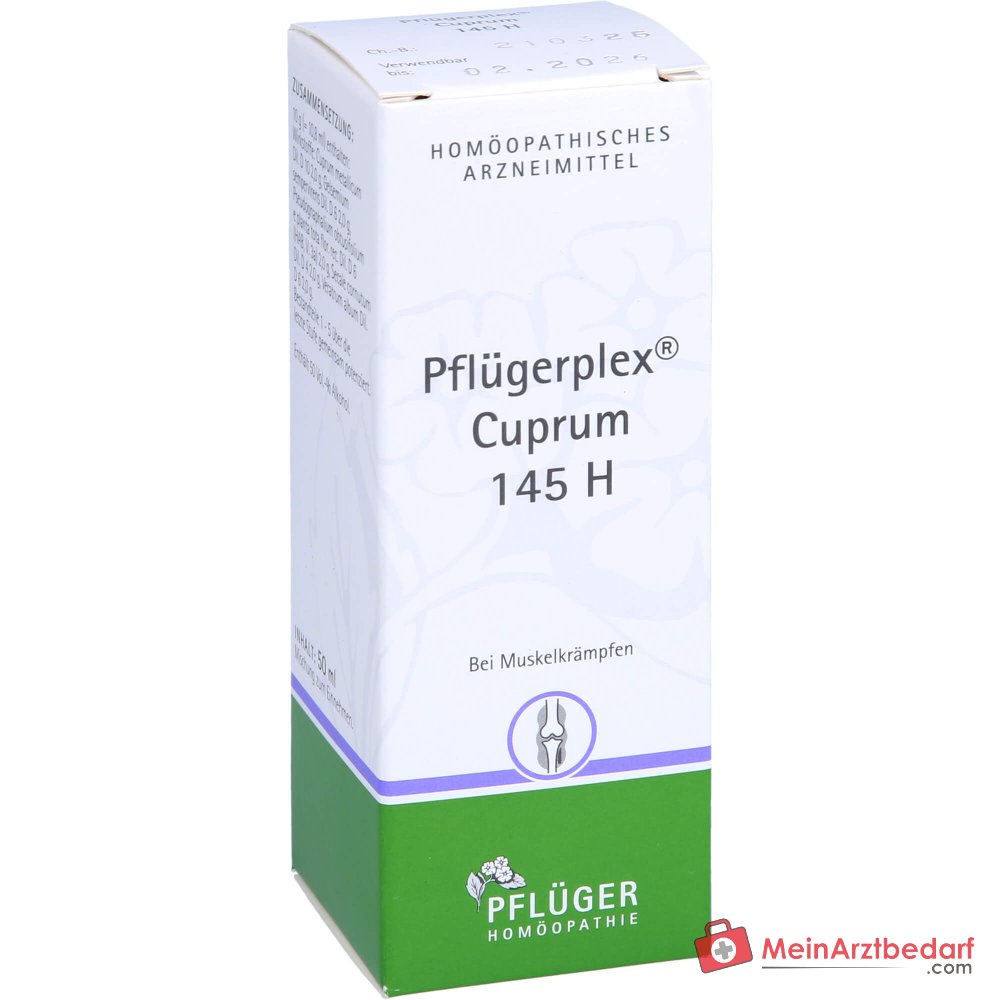 Pflügerplex Cuprum 145 H lek homeopatyczny globulki 10 g