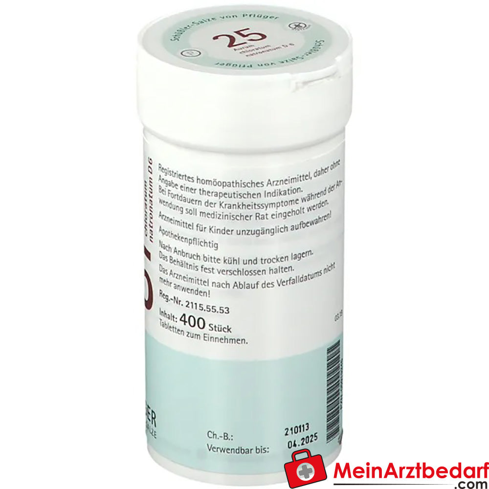Biochemie Pflüger® Nr. 25 Aurum chloratum natronatum D6 Tabletten.
