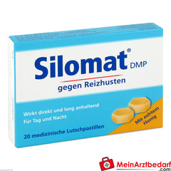 Silomat DMP gegen Reizhusten Lutschpastillen mit Honig.