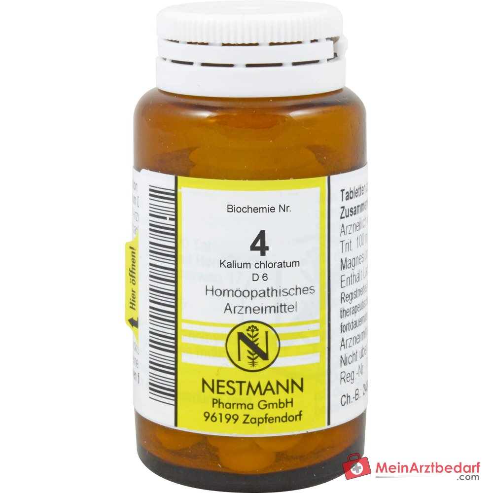 Nestmann Rimedio biochimico funzionale n. 4 Kalium chloratum D6 compresse, 100 pz.
