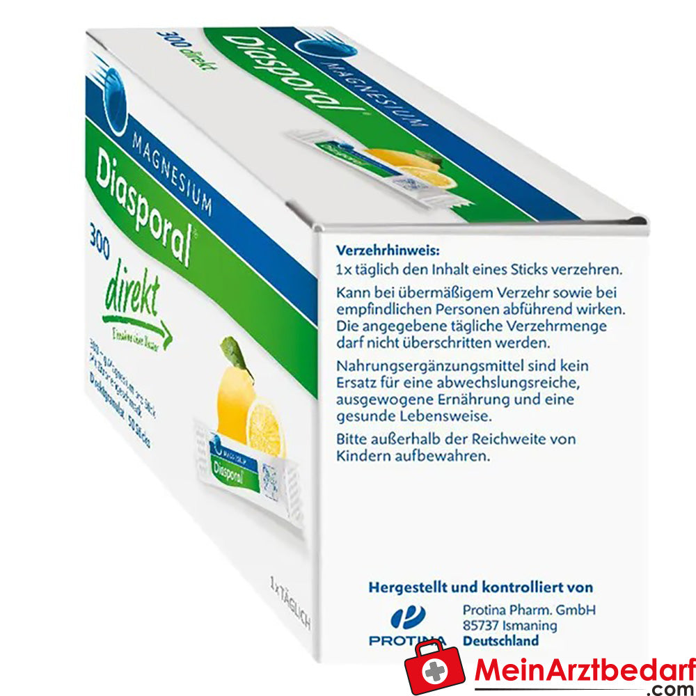 Magnesium Diasporal® 300 direkt Zitrone, 50 St..