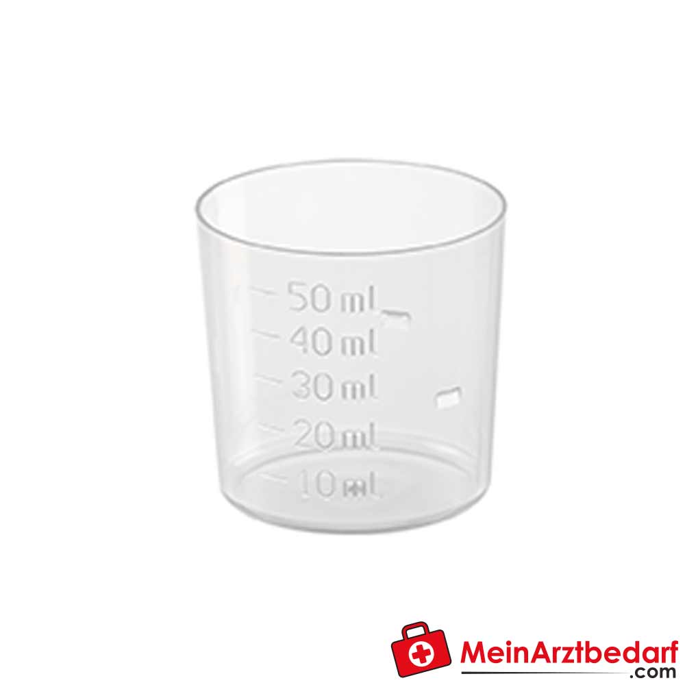 B. Braun Dosierbecher 50 ml, 10 Stück.