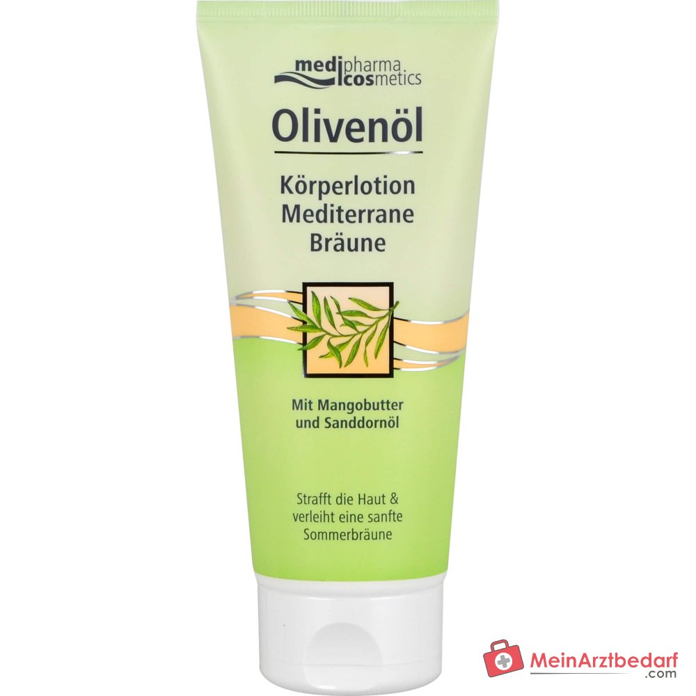 medipharma cosmetics Lait pour le corps à l'huile d'olive Bronzage Méditerranéen, 200 ml