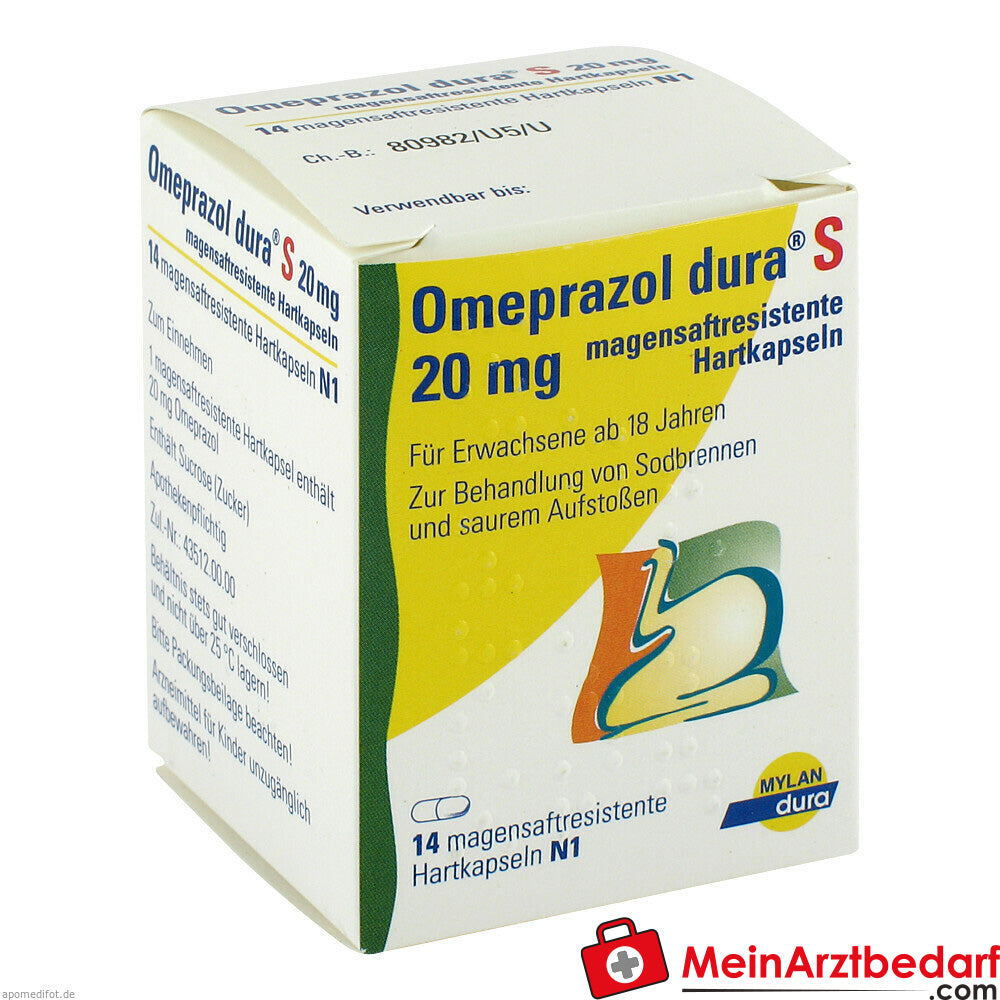 Omeprazol dura S 20mg.