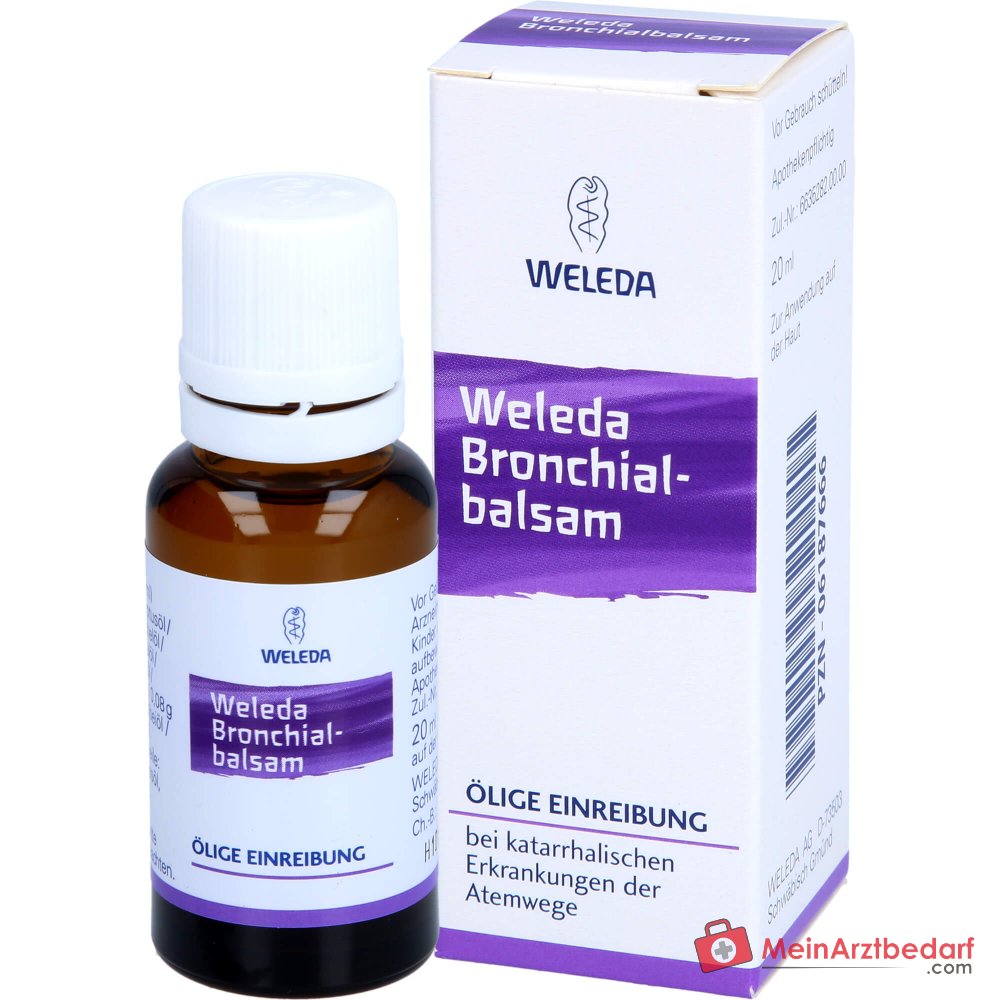 Weleda Balsam na oskrzela, olejowy balsam do wcierania, 20 ml