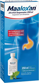 Maaloxan® Suspension|bei Sodbrennen mit Magenschmerzen.