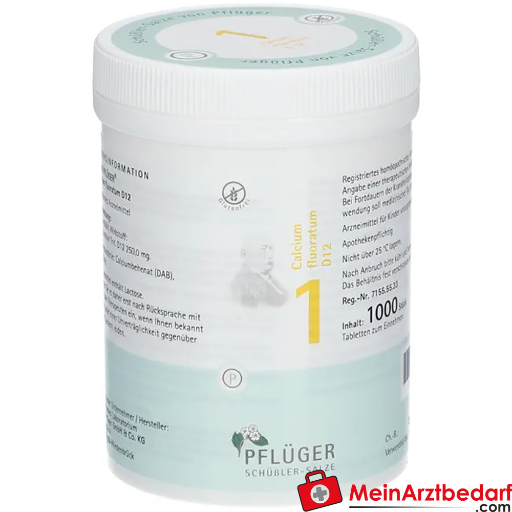 Biochemie Pflüger® N.º 1 Calcium fluoratum D12 250 mg Comprimidos 4000 unidades