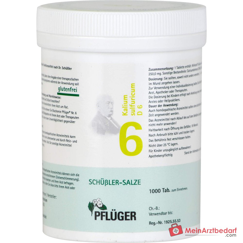 Biochimica Pflüger n. 6 Potassio solforico D6 250 mg Compresse