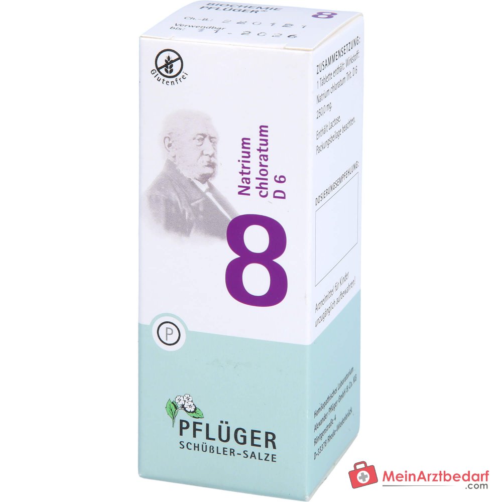 Biochemie Pflüger nr. 8 Natrium chloratum D6 tabletten, 100 st.