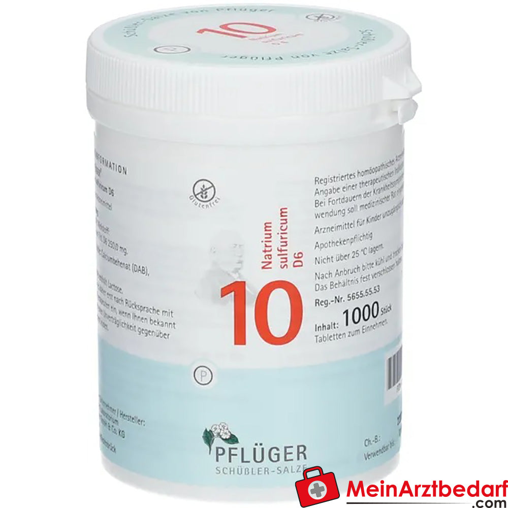 Biochemie Pflüger® Nr. 10 Natrium sulfuricum D6 Tabletten.