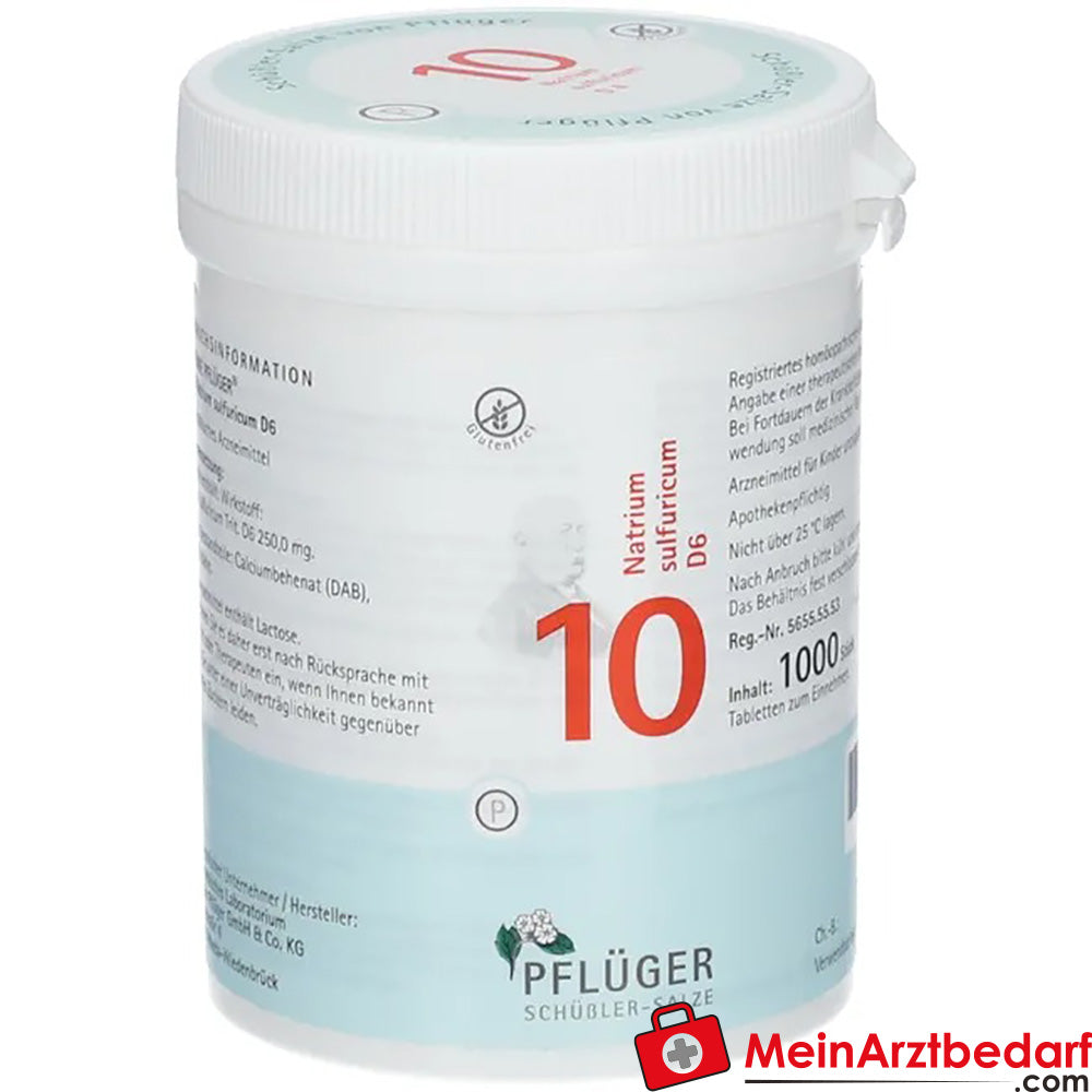 Biochemie Pflüger Nr. 10 Natrium sulfuricum D6 Tabletten Acidum silicicum D12 250 mg