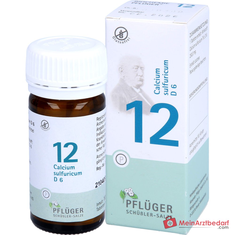 Biochimie Pflüger n°12 Calcium sulfuricum D6 250 mg Comprimés 100 unités.
