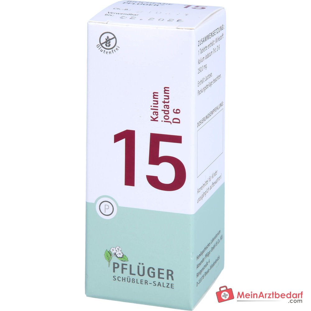 Biochemie Pflüger n° 15 Kalium jodatum D6 250 mg Comprimés 400 pièces