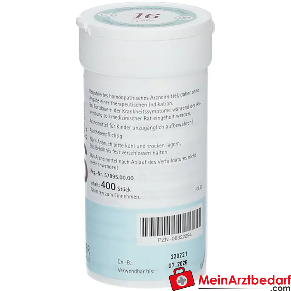 Biochemie Pflüger® Nr. 16 Lithium chloratum D6 Tabletten.