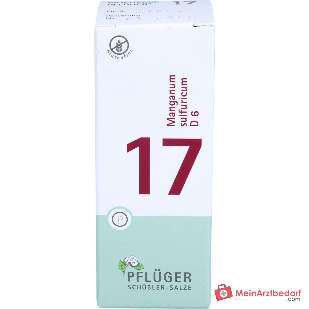 Pflüger Biochemie nr. 17 Manganum sulfuricum tabletten, 100 st.