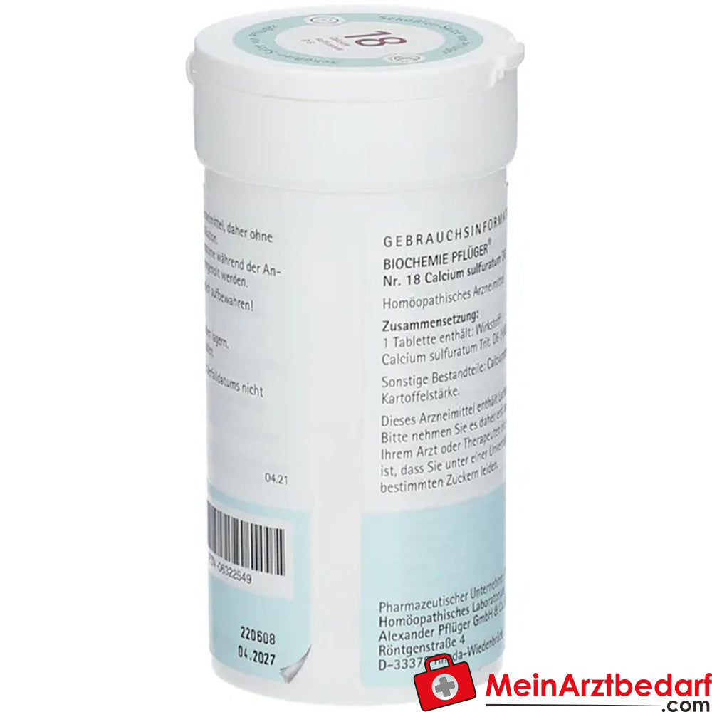 Biochemie Pflüger® Nr. 18 Calcium sulfuratum D6 Tabletten.