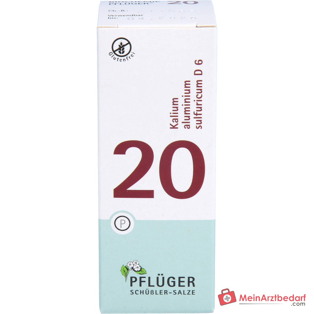 Biochimica Pflüger n. 20 Potassio alluminio sulfurico D6 Compresse, 100 pz.
