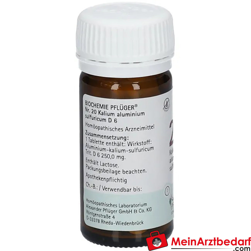 Biochemie Pflüger® Nr. 20 Kalium aluminium sulfat D6 Tabletten.