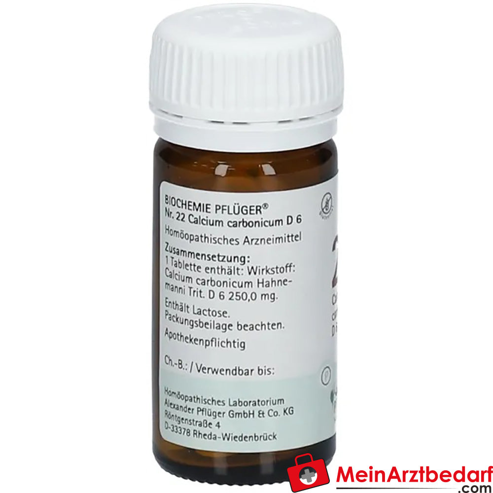Biochemie Pflüger® Nr. 22 Calcium carbonicum D6 Tabletten.