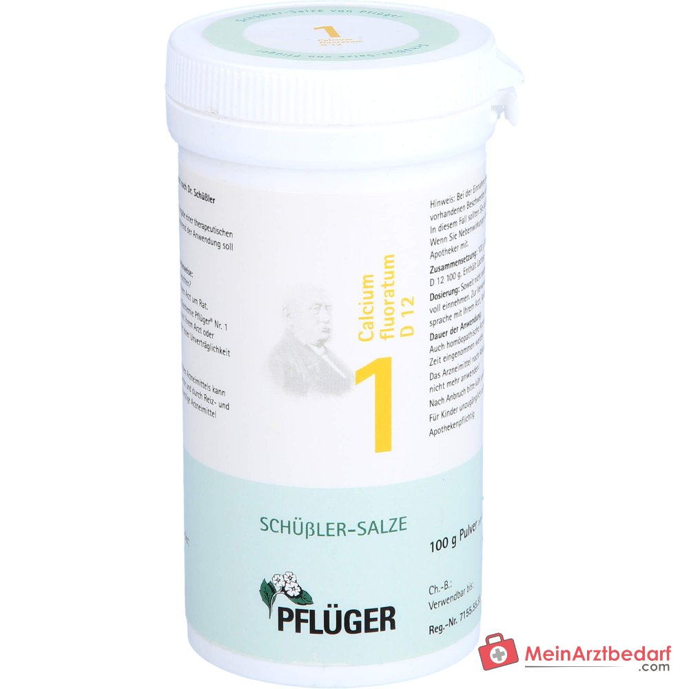 Pflüger Bioquímica Nº 1 Fluorato cálcico D12 Polvo 1000 mg (1 g)