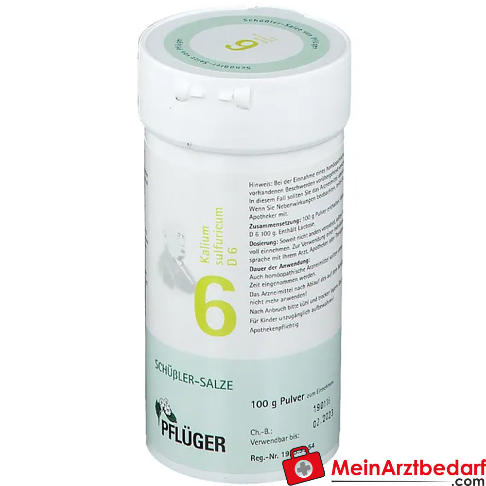 Biochemie Pflüger® Nr. 6 Kalium sulfuricum D6 Pulver.