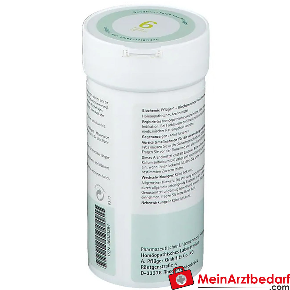 Biochemie Pflüger® Nr. 6 Kalium sulfuricum D6 Pulver.