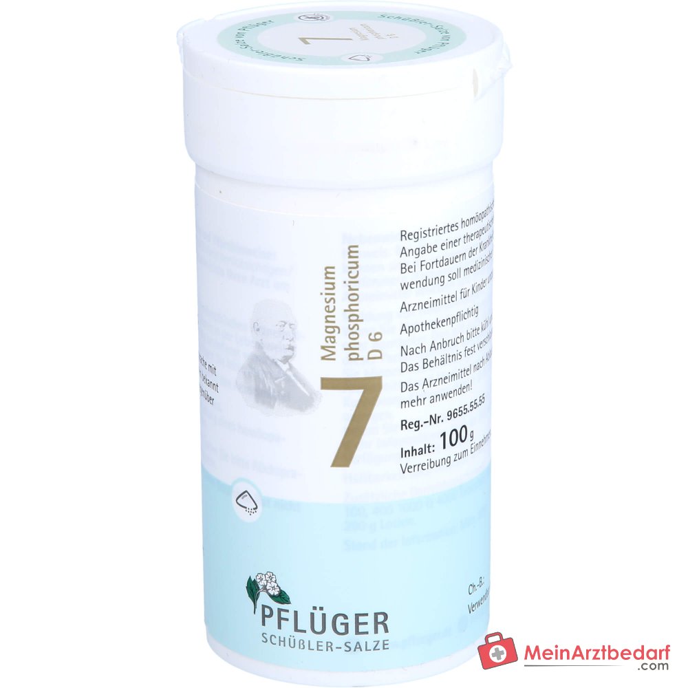 Pflügler Biochimie n° 7 Magnésium phosphoricum D6 Poudre 100 g