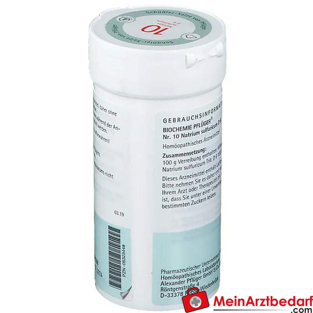 Biochemie Pflüger® Nr. 10 Natrium sulfuricum D6 Pulver.