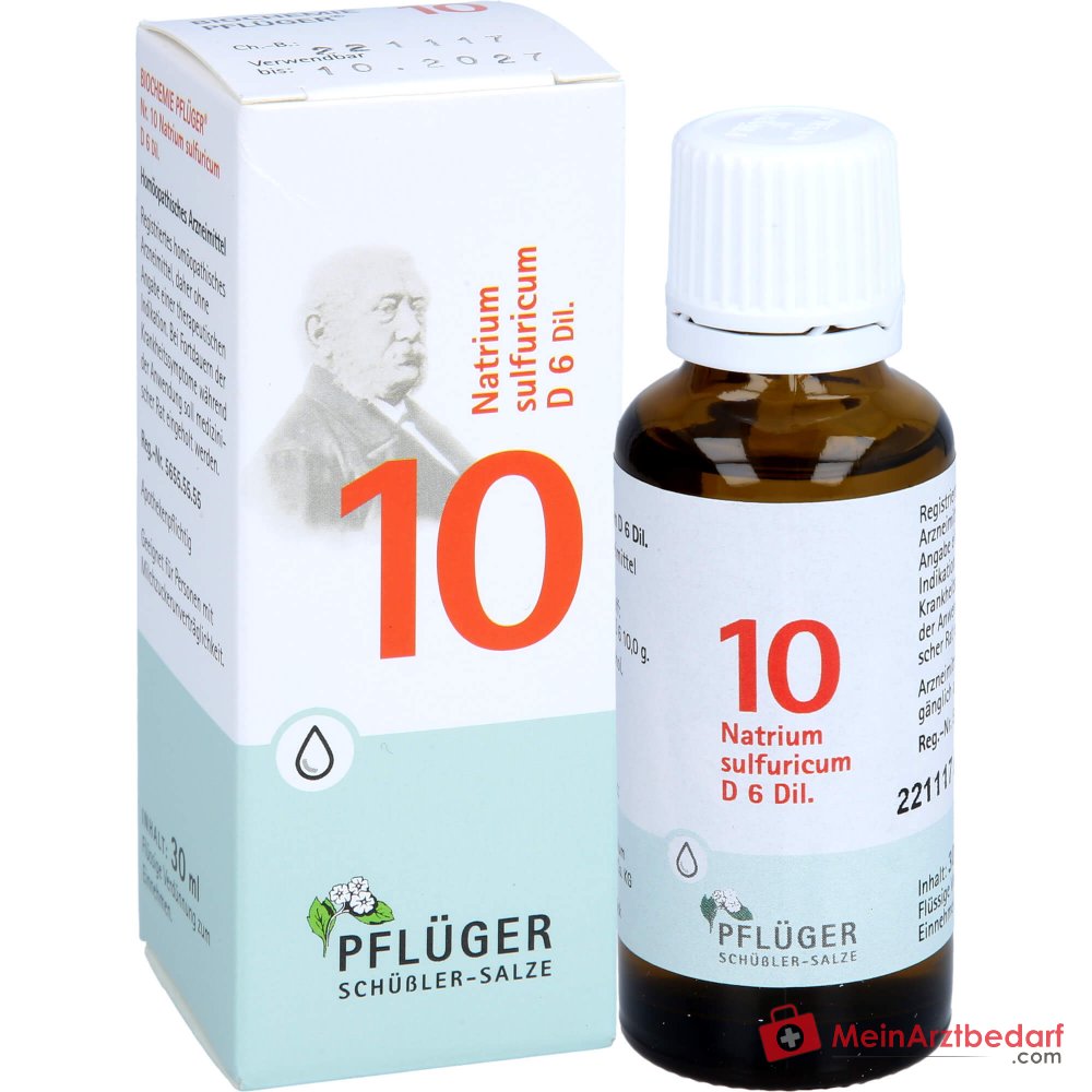Biochimica Pflüger n. 10 Natrium sulfuricum D6 Gocce