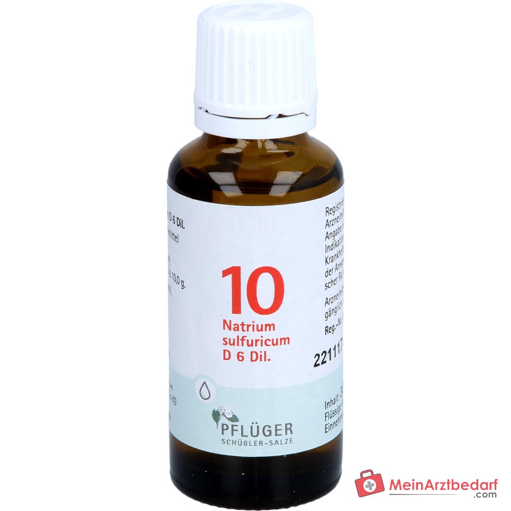Biochimica Pflüger n. 10 Natrium sulfuricum D6 Gocce