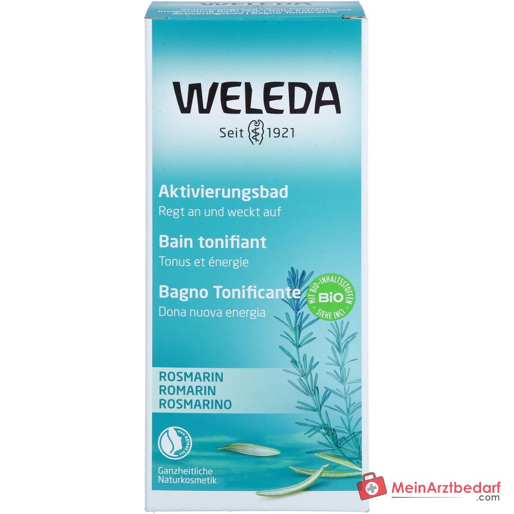 Weleda kąpiel aktywująca z rozmarynem z olejkiem eterycznym rozmarynu, 200 ml
