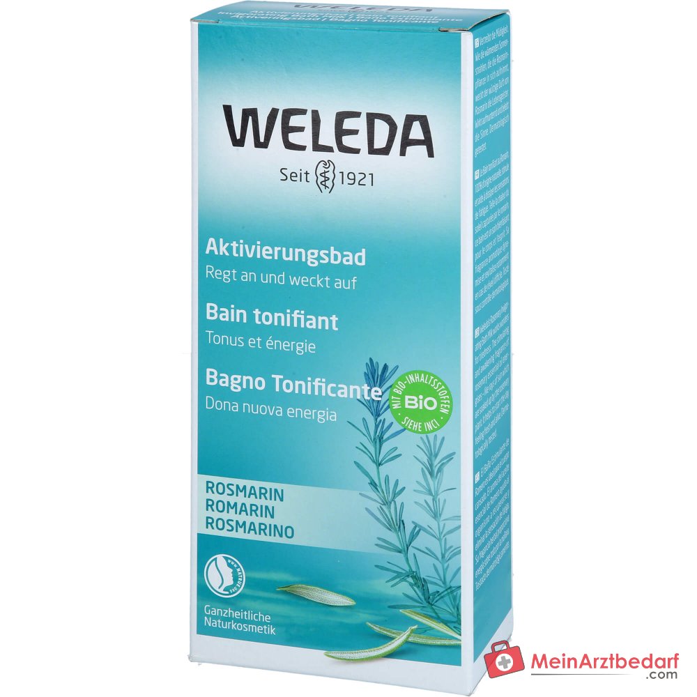 Weleda kąpiel aktywująca z rozmarynem z olejkiem eterycznym rozmarynu, 200 ml