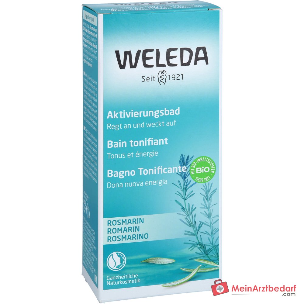 Weleda kąpiel aktywująca z rozmarynem z olejkiem eterycznym rozmarynu, 200 ml
