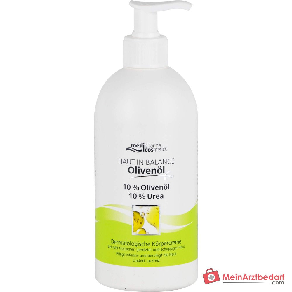 medipharma cosmetics Pelle in Bilanciamento Olio d'Oliva Crema Corpo Dermatologica, 500 ml